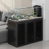 Living room home large native landscaping South American tank simple modern side bag bottom filter ecological fish tank