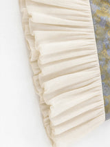 XIAOGULI Women New Chinese Style Chiffon Blouse Ruffled Hem Short Sleeve Shirt National Style Party Elegant Ladies Summer Tops