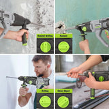 1-1/4 Inch SDS-Plus Rotary Hammer Drill 7.5AMP Lightweight Corded Version for Concrete Demolition Chipping Rotomartillo
