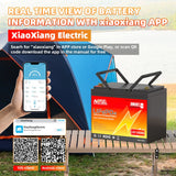 MOSEWORTH 12V 100Ah Bluetooth LiFePO4 Lithium Battery Smart 100A BMS 8000+ Cycles Rechargeable Batteries for Camping Boat Solar