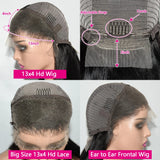 20 22 24 inch Real Hd Lace Wig 13x4 Human Hair Straight Human Hair Frontal Wigs for Women Scalp Top Wigs Thin Hd Invisible Lace