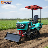 Customize Portable Crawler Tractor With Multi Purpose Auxiliary Tools For Yard