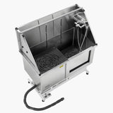 50" Electric Dog Grooming Tub Stainless Steel with Water Filter System