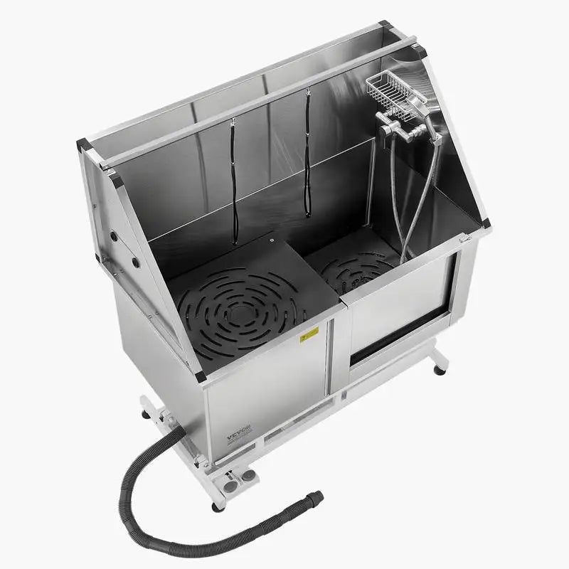 50" Electric Dog Grooming Tub Stainless Steel with Water Filter System