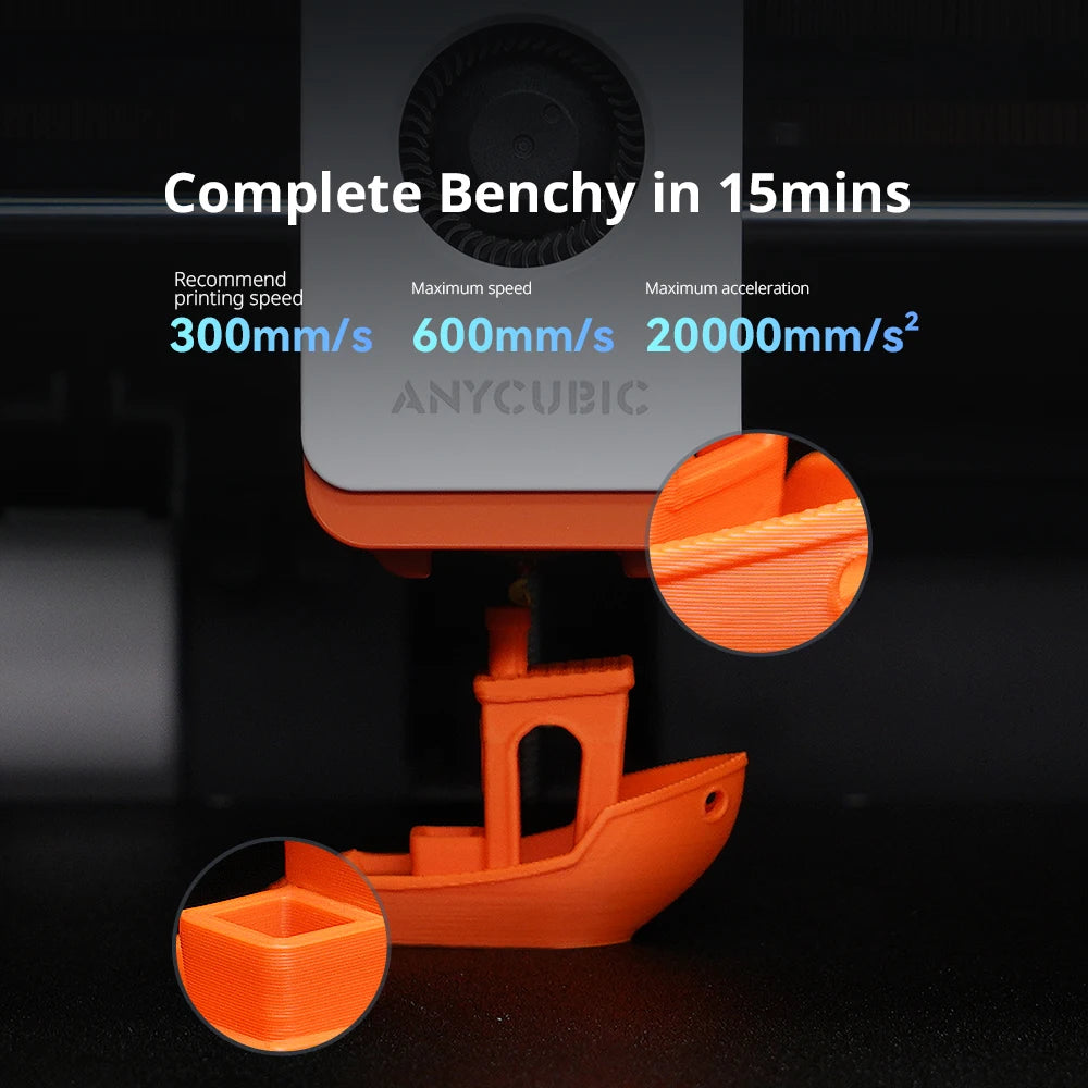 Anycubic Kobra S1 Combo Multi-Color 3D Printer High Precision XY Structure Ultra-Quiet Max Speed 600mm/s 3D Printer