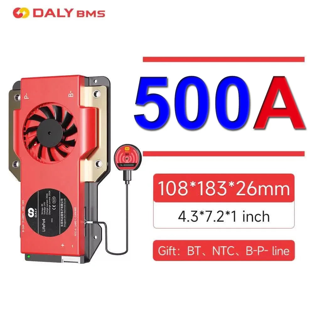 Daly Smart BMS LiFePo4 Li-Ion 18650 Battery 16S 48V BMS 3S 8S 12S 24S 12V 24V 36V 60V 30A 60A 80A 100A 150A 200A 250A 500A
