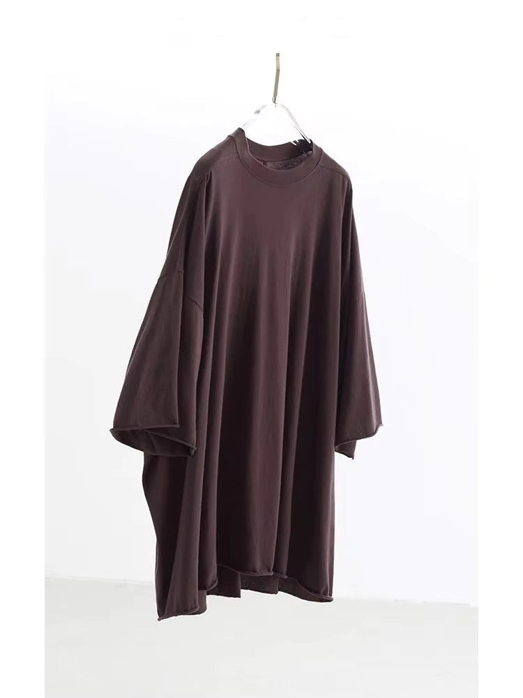 No Sense of Restraint~ Women's Mid-Length Short-Sleeved T-Shirt, Hemp Organic Cotton Three-Quarter Sleeve Top
