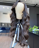 250 Density 40 42 Inch Body Wave Human Hair 13x4 HD Transparent Lace