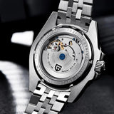 PAGANI DESIGN PD-1662 Luxury GMT Men Mechanical Wristwatch Sapphire Glass Stainless Steel 100M Waterproof Automatic Watches