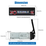 7" Single 1 DIN Flip Out Car Radio Stereo Apple Carplay & Android Auto HD Touch Screen MP5 Player Head Unit Bluetooth FM USB SWC