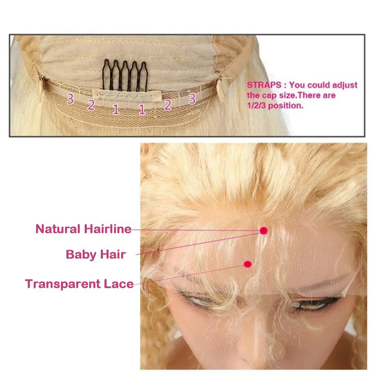 30 Inch 613 Lace Front Wig Human Hair Blonde Wig Human Hair 613 Deep