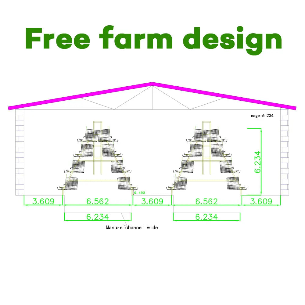 Poultry Farm Battery Chicken Coop  Egg Laying Hens 500 1000 Birds Animal Layer Chicken Cage for Farming Sale in Zimbabwe