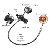 TUXING 300Bar 4500Psi 0.7L 700cc Carbon Fiber Cylinder High Pressure Diving Tank HPA Bottle for Mini Scuba Diving M18*1.5