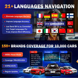 Autel MaxiCOM MK900BT Car Diagnostic Tools OBD2 Scanner 2025 40+ Service 3K+ Active Tests All Sys FCA Renault SGW Up of MK900