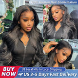200% Real Density Body Wave ≥98% Human Hair Wig 13x6 HD Transparent Lace Front Wigs For Women 13x4 360 Pre Plucked Lace Frontal