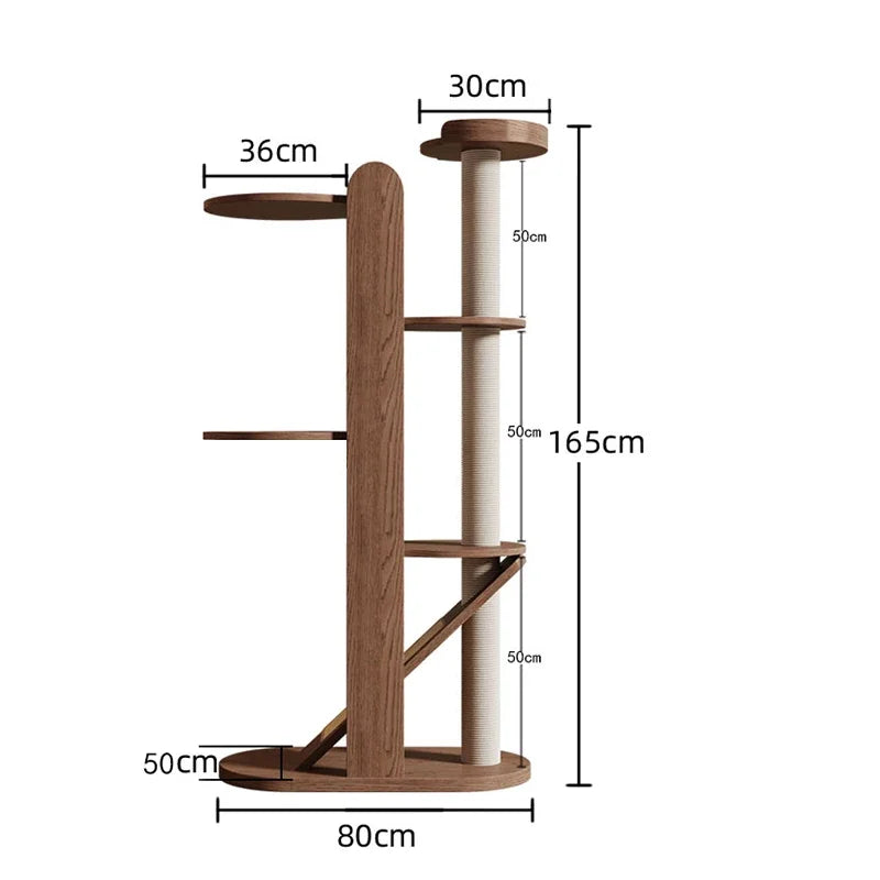 American Solid Wood Cat Scratching Post Cat House Scratching Post Sisal Rope Houses & Habitats Pet Products Drapak Dla Kotow FYC
