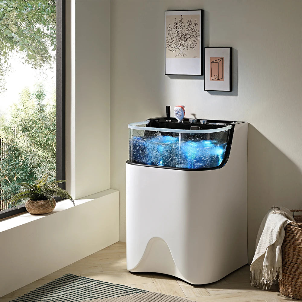 Functional Animal Salon Acrylic Pet Tubs Dog Washing Massage Bathtubs