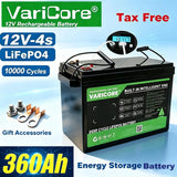 VariCore 12V/12.8v 340Ah 360Ah 180Ah 120Ah 100Ah 4s LiFePO4 Battery Lithium Iron Phosphate Batteries for RV Golf Cart Tax Free