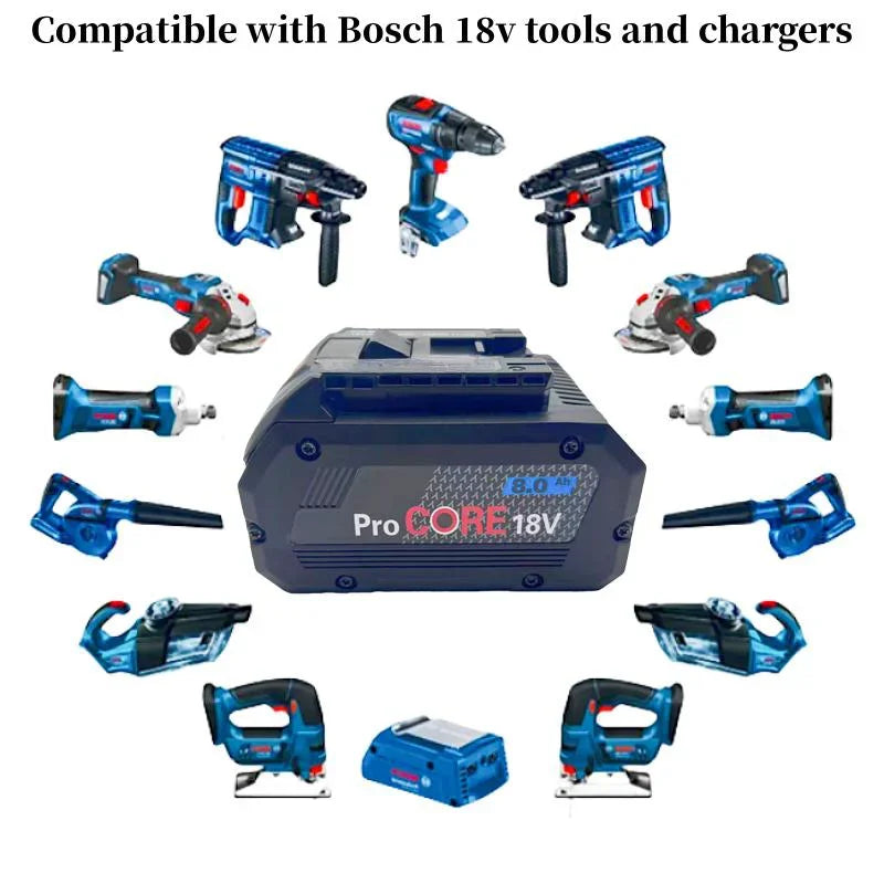 21700 18V High Power Rechargeable Battery, 18V, 8.0AH/12.0AH, Suitable for Tool BAT609, BAT618, GBA18V 21700, 100% Original