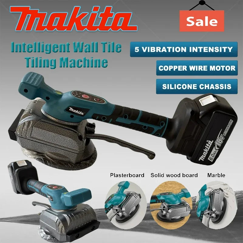 Makita 18V Battery Cordless Tile Intelligent Wall Tile Tiling Machine Tile Vibration Leveling Machine Power Tools