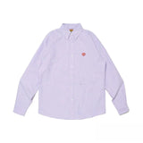 Humanmade Oxford Long Sleeve Shirt Autumn City Boy Casual Embroidered Unisex Top