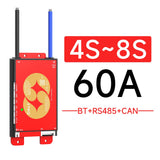 Daly Smart BMSWiFi 4S 12V 8S 24V 16S 48V 40A 100A 150A 200A Active Balance Overcharge/Discharge Protection for Sola/EV with BT
