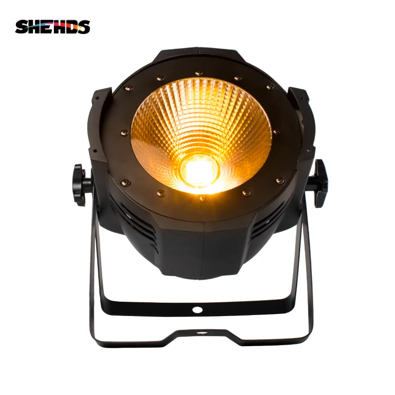 SHEHDS 200W Warm White Cool White 2in1 Par COB Light With Barn Door For Di Disco Party Wedding Restaurant Theater Stage Lighting
