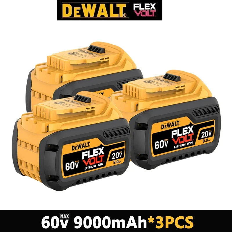 DeWALT MAX FlexVolt 20V/60V Original Battery 6Ah 9Ah Compatible with DCB606 DCB205 DCB206 DCB209 DCB182 Power Tool for 20V Tools