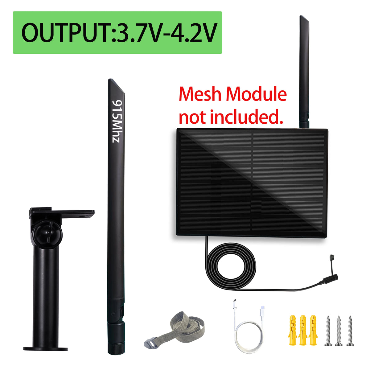 4W Solar Panel 868 915Mhz Battery Outdoor Waterproof Heltec LoRaWAN Meshtastic APP For RAK4631 LILYGO ESP32 Arduino Diy LoRa IoT