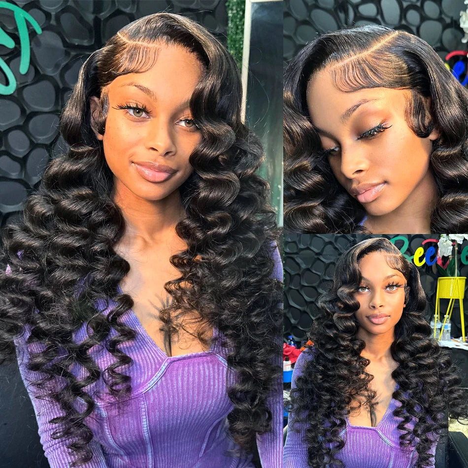 Loose Deep Wave Bundles Virgin Raw Brazilian Human Hair Weave 1/3/4 Bundle Deals Hair Extension Double Weft Wholeasle 30"