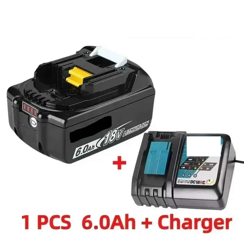 2025 for Makita BL1860 BL1850B BL1850 BL1840 BL1830 Screwdriver Battery & Charger 18v Replacement Power Tool Batteries.