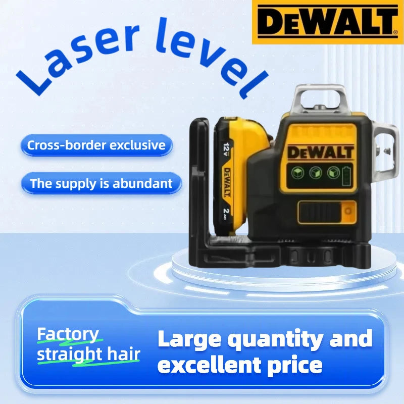 Dewalt DW089LG 3 Sides*360 Degree Vertical Lines Laser Level Meter