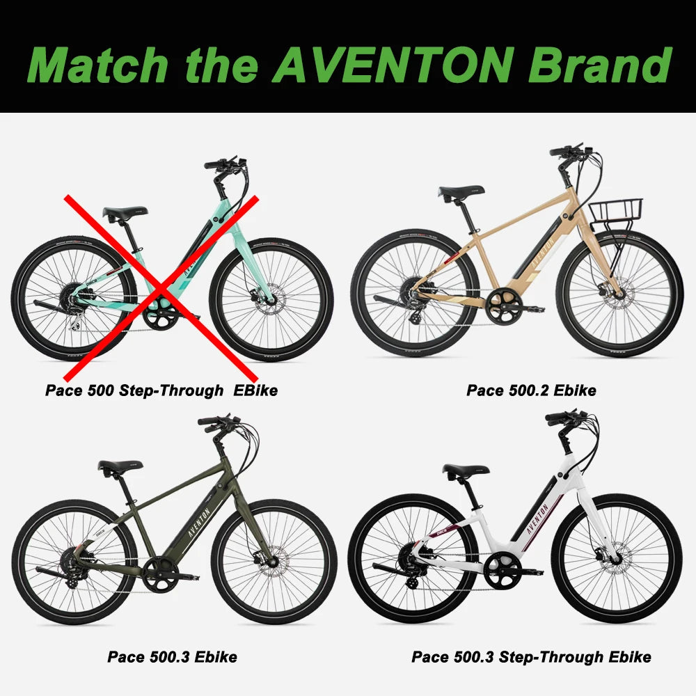 YOSE POWER 48V14Ah Electric Bike Battery Fit for Aventon Pace 500.2 500.3 and 500.3 Step-Through Battery Replacement