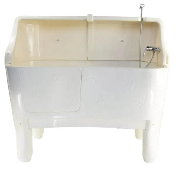 Factory Supply Durable Multicolor Plastic Dog Grooming Bathtub with Splash Back