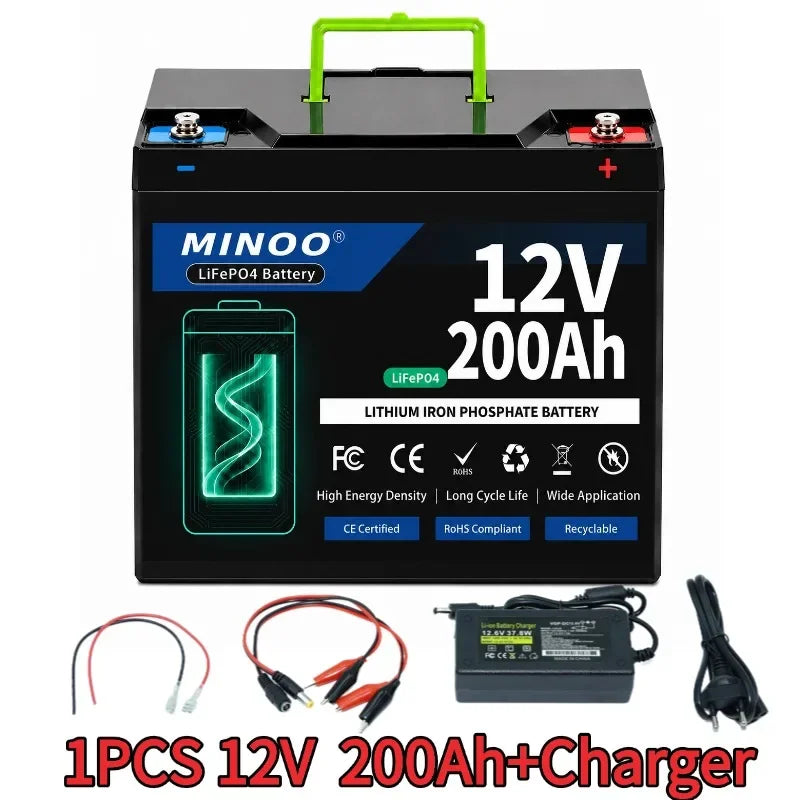 12V 300Ah 21700 LiFePO4 Battery Built-in Smart BMS,8000+ Cycles, Suitable for Solar Panels, Camper Vans, Marine Crafts