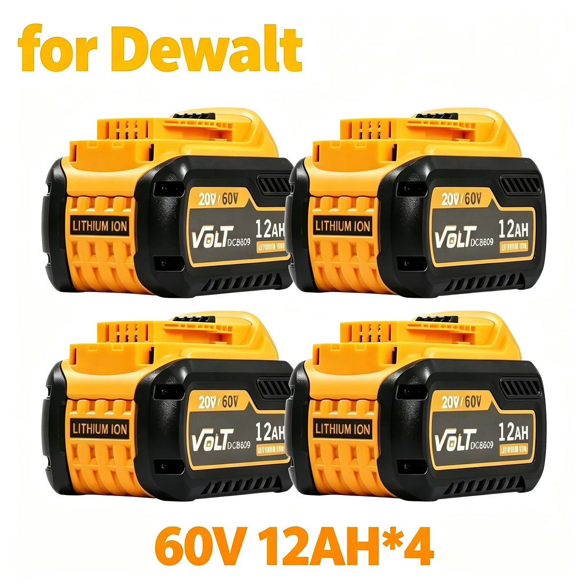 12Ah 20V/60V MAX Replacement Battery Compatible with DEWALT DCB612 DCB606 DCB609 FLEXVOLT Power Tools