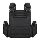 YAKEDA Quick Release 1000D Nylon Tactical Outdoor Vest With Adjustable and Molle System for Airsoft Hunting