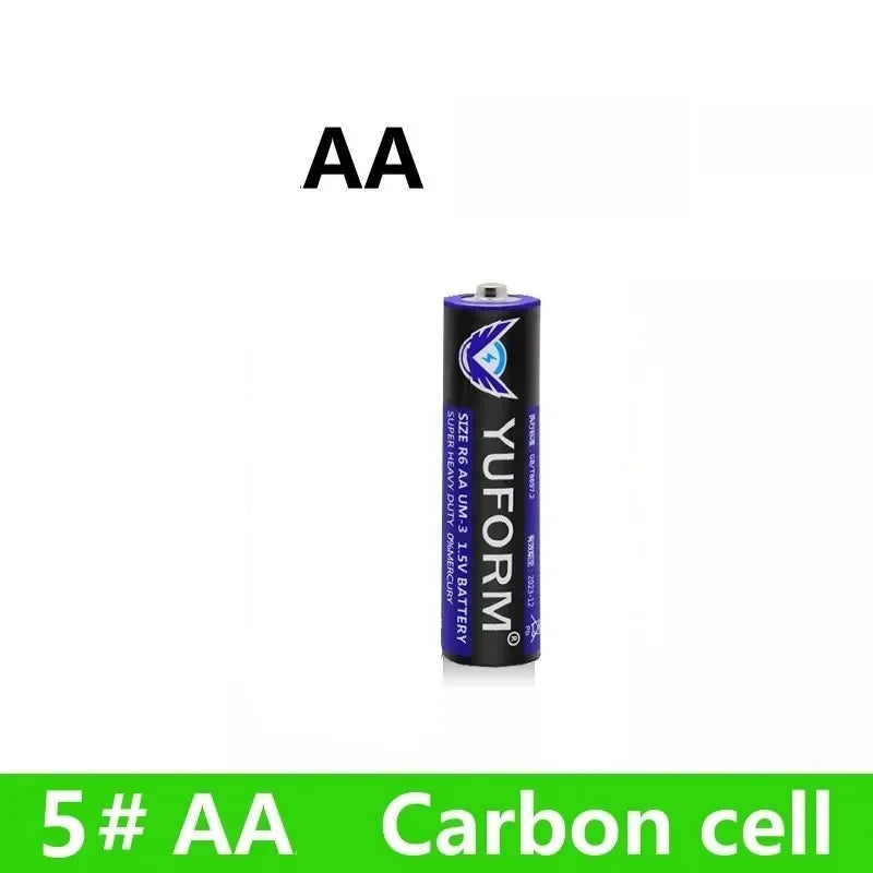 60PCS NEW 1.5V AA Disposable Carbon Battery for Led Light Toy Mp3 Camera Flash Razor CD Player Wireless Mouse Keyboard