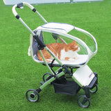 Luxury Pet Stroller Dogs 4 Wheels Foldable Detachable Cat Stroller Outdoor Walking Small Medium Puppy Strollers Portable Cheap