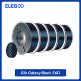 ELEGOO 5KG/10KG 1.75mm Silk PLA Filament,3D Printer Filament 1kg Gold Silver Fits for Most FDM 3D Printers