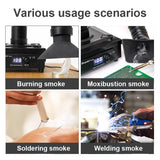3-layer Filter Solder Smoke Purifier Desktop Smoke Fume Extractor for Solder Laser Marking Purification Smoking Air Purifier