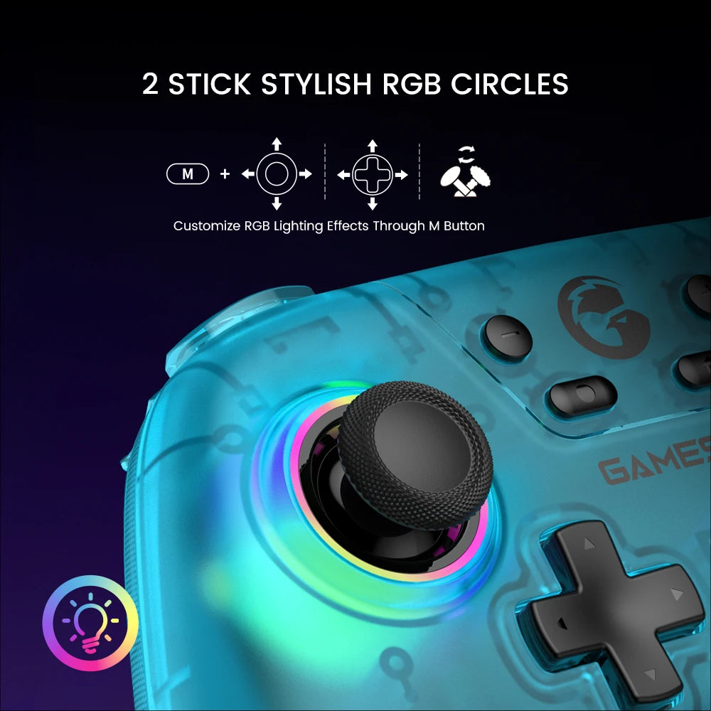 GameSir Nova Bluetooth Switch Controller Wireless Gamepad with Hall Effect for Nintendo Switch 2 iPhone Android Cellphone