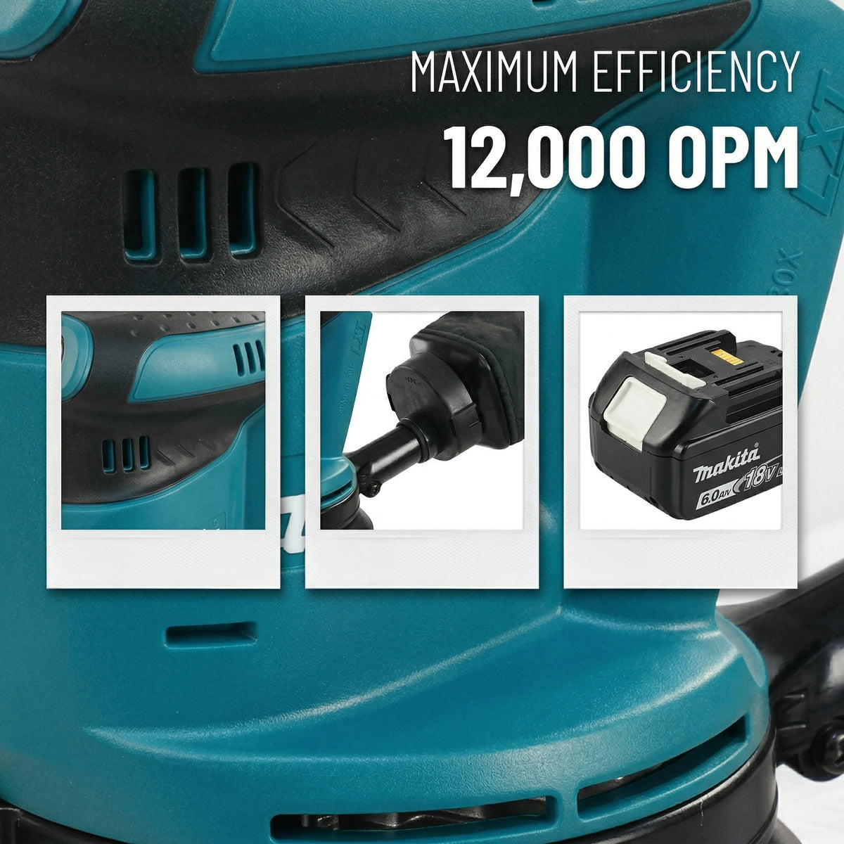 Makita DBO180Z 18V Cordless Random Orbital Sander for Woodworking And Putty Polishing Bare Tool for DIY And Professional Use