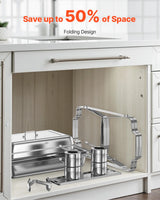SucceBuy 8 Qt 4/6 Pack Chafing Dish Buffet Set Stainless Steel Chafer Rectangle Catering Warmer Server W/Lid Water Pan for Party