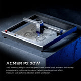 ACMER P2 20W Laser Engraver Cutting Machine Automatic Air Assist Support APP wifi CNC CO2 High Speed Laser Cutting Machine Wood