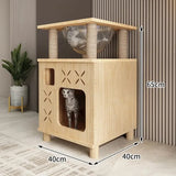 I L Solid Wood Cat Nest Cat Climbing Frame Space Capsule Cat Villa Nest Shelf Pet Toy Scratchers Products Furniture Accessories