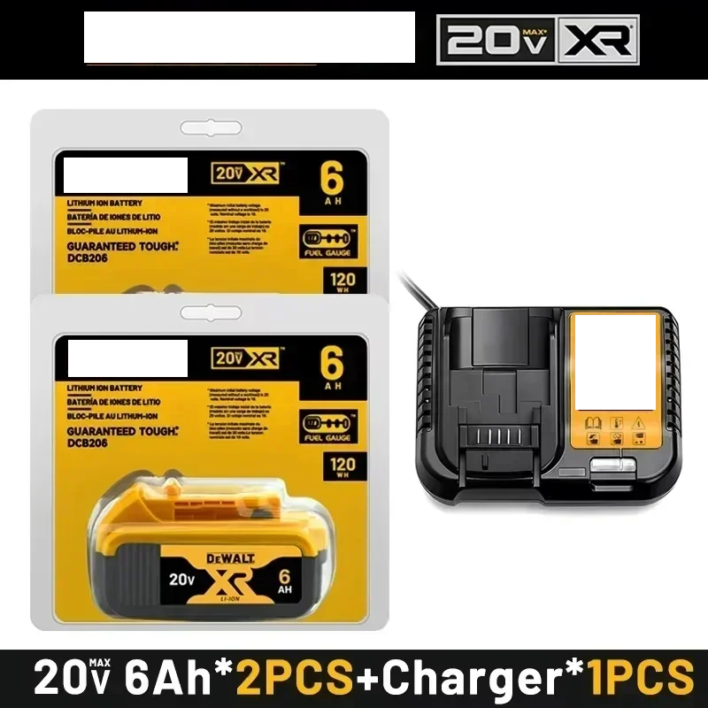 100% Original 20V 5.0Ah MAX Battery Power Tool Replacement for DeWalt DCB184 DCB181 DCB182 DCB200 20V 5A 6A 18Volt 20v Battery.