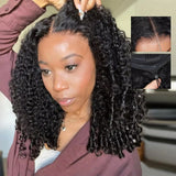 Burmese Curly Wigs Human Hair 7x6 Lace Frontal Wig 44 46 Inches For Women 7x6 Glueless Curly HD Lace Front Wigs With Spiral End