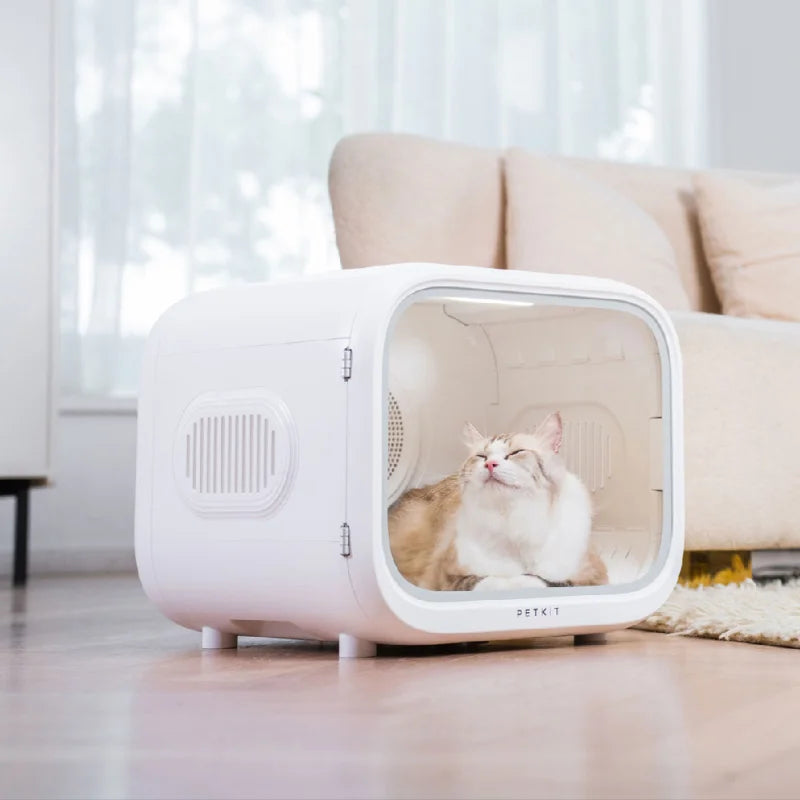 PETKIT AirSalon Max Automatic Pet Drying Cabin Cat Dryer Box Smart Temperature APP Control and 360 Drying Gatos Accesorios New