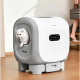 Automatic Self-Cleaning Smart Cat Litter Box with APP Control - Self-Cleaning Cat Litter Box for Multiple Cats